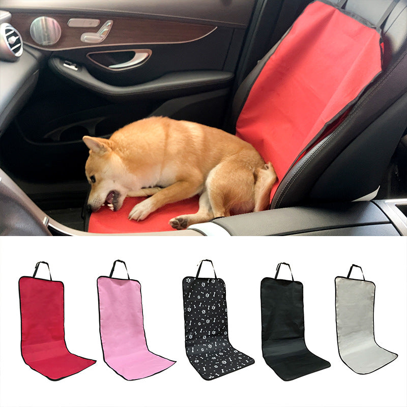 4 Pcs Light Grey Waterproof Pet Car Seat Cover - Scratch-Resistant Oxford Cloth for Dogs and Cats (106 x 49 cm)