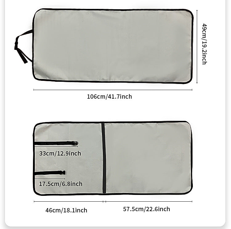 4 Pcs Light Grey Waterproof Pet Car Seat Cover - Scratch-Resistant Oxford Cloth for Dogs and Cats (106 x 49 cm)