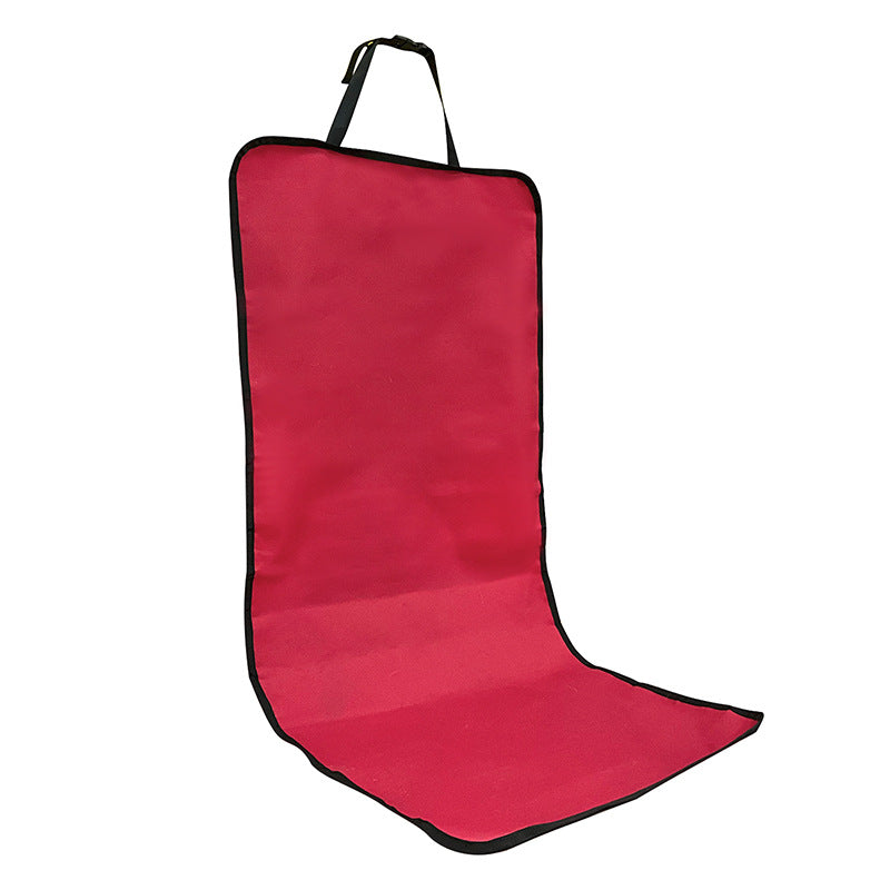 4 Pcs Red Waterproof Pet Car Seat Cover - Scratch-Resistant Oxford Cloth for Dogs and Cats (106 x 49 cm)