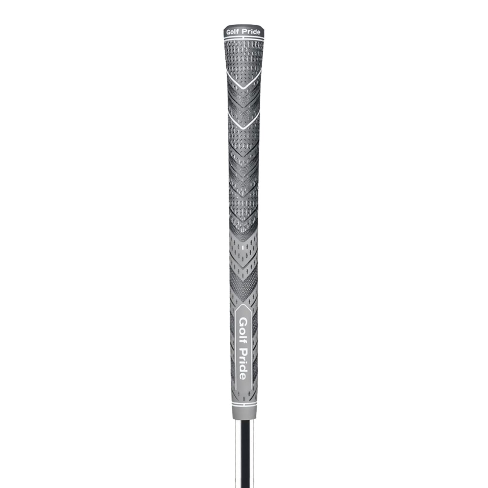 2 Pcs Grey MCC PLUS4 Midsize Golf Grip - Rubber and Cotton Thread Hybrid, 265 mm, 72g, Core 60