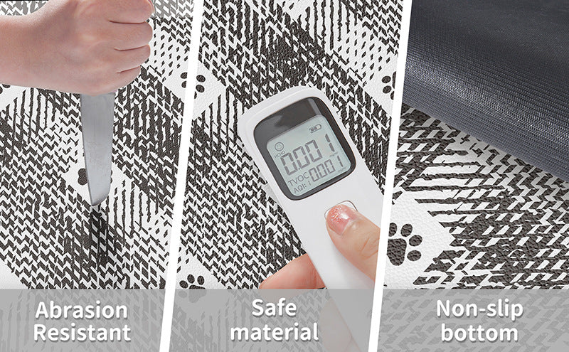 Yellow And White Pet Feeding Mat 45x60cm - Anti-Slip, Durable Diatom Mud Mat for Dogs and Cats, Easy to Clean