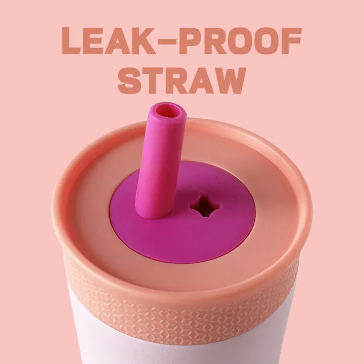 2 Pcs Green 12oz Insulated Tumbler with Straw - 304 Stainless Steel, BPA-Free, Leak-Proof Coffee Mug for Hot and Cold Drinks