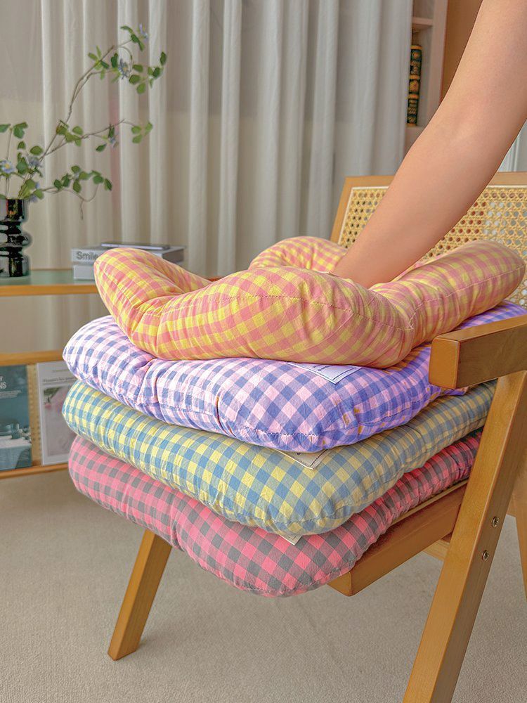 S Yellow-blue All-Season Pet Bed - Soft Washable Dog & Cat Mat with Comfortable Cushion - Warm Winter Padding for Small to Large Pets