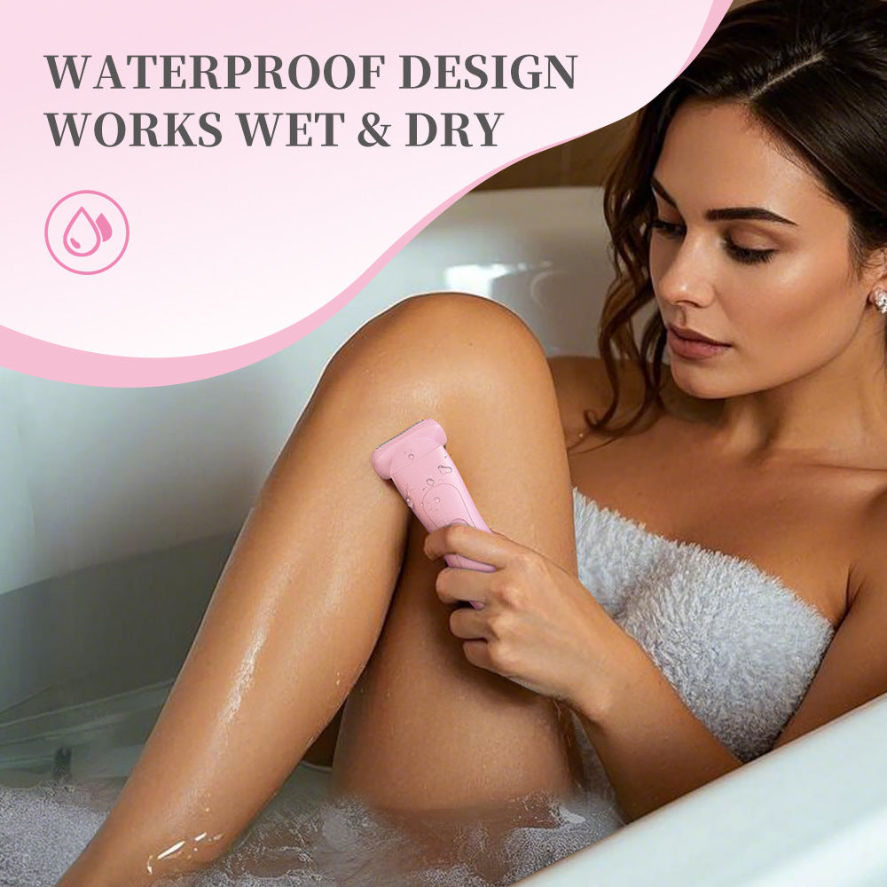 Purple 2-in Women's Electric Body & Bikini Trimmer Kit - Painless Ultra-Close Shaver