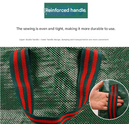 272L( ⱷ67*76cm) Heavy Duty Collapsible Garden Waste Bags (Set of 2) - Large Reusable Yard Leaf Bin