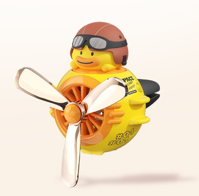 Yellow Cute Car Air Vent Clip Freshener - Decorative Scent Diffuser for Automotive Interiors