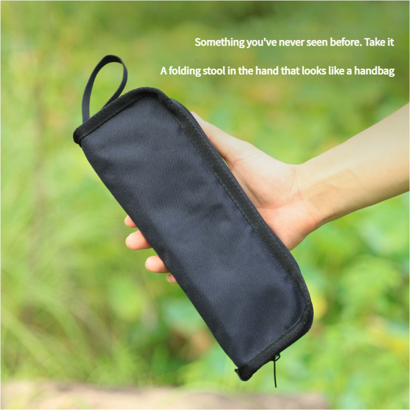 Outdoor Ultralight Folding Camping Chair - Black