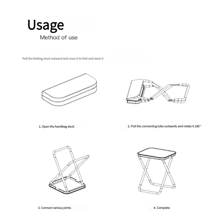 Outdoor Ultralight Folding Camping Chair - Brown