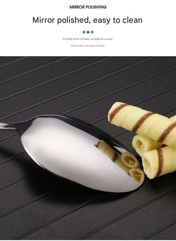 6-Piece Portable Stainless Steel Cutlery Set with Plate and Bag - Gold, Great for Camping and Travel (Teaspoon)