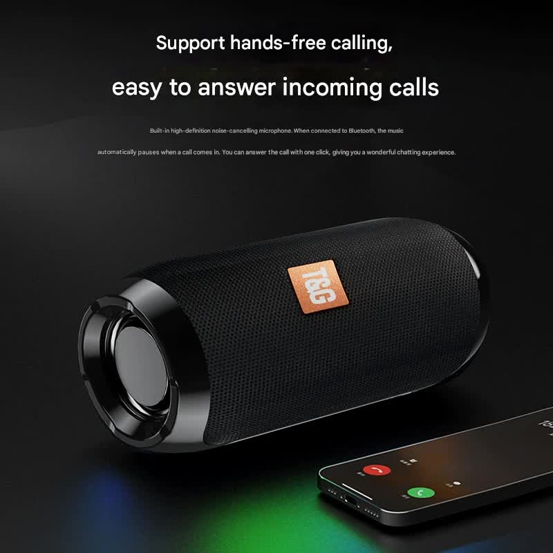 Camouflage color Portable Bluetooth Speaker - HiFi 360 Degree Audio Wireless Mini Speaker, Support Hands-free Calling
