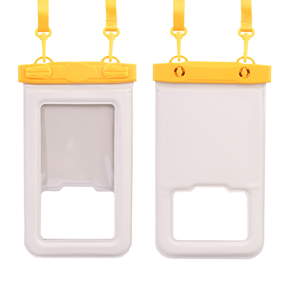 IPX8 Waterproof Phone Pouch with Inflatable Floating Layer,Touchscreen Dry Bag for Swimming(green)