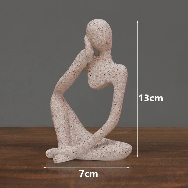 Nordic Abstract Resin Figurine - Modern Minimalist Home Decor Sculpture(Sandstone)