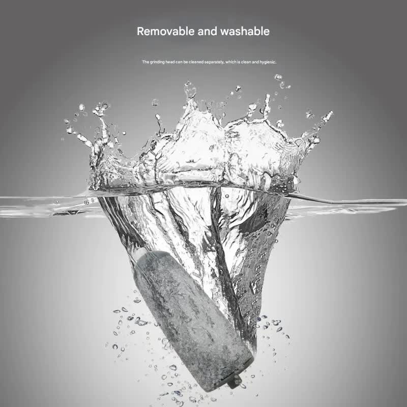 Rechargeable Electric Foot File - Waterproof Callus Remover with Interchangeable Heads(pink)