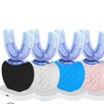 U-Shaped Automatic Ultrasonic Electric Toothbrush - 360 Deep Cleaning & Whitening, Rechargeable(blue)
