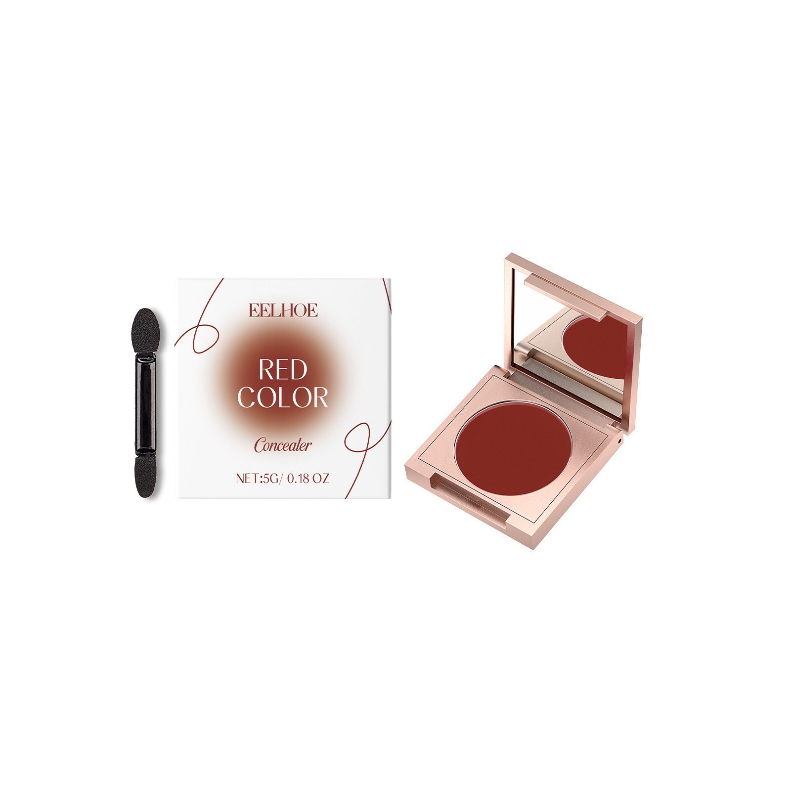Professional Concealer with Long-Lasting Coverage(red)