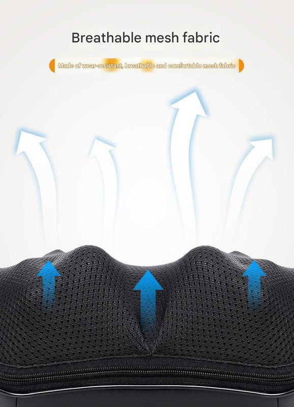 Deep Kneading Shiatsu Neck & Shoulder Massager with Heat - USB Rechargeable Ergonomic Design(Beige)