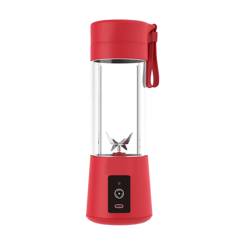 Red Portable Blender USB Rechargeable - Personal Size Smoothie Maker On The Go