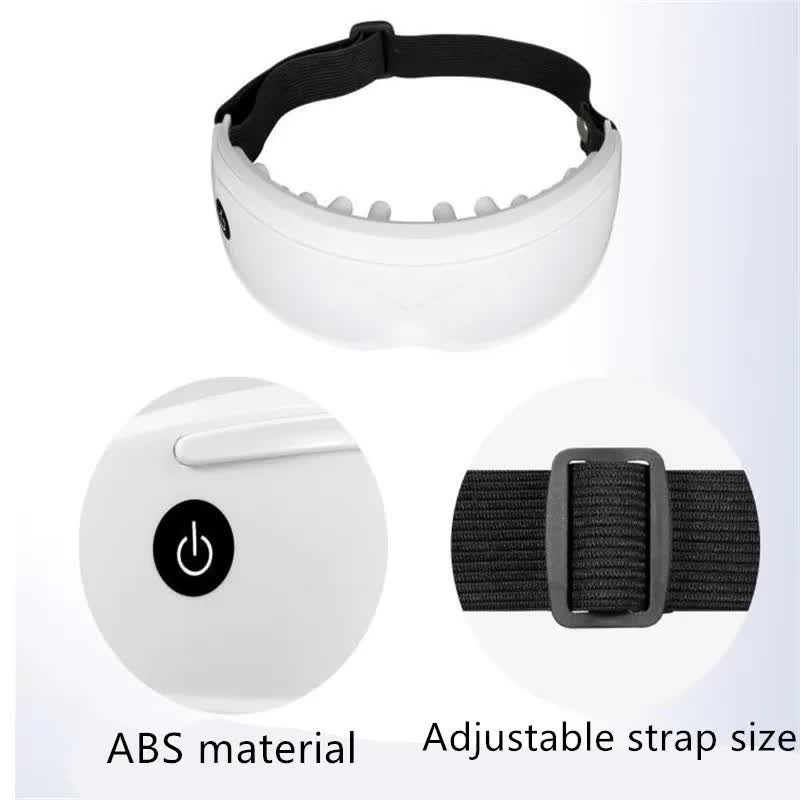 Black Touch-Control Rechargeable Heated Eye Massager for Daily Use