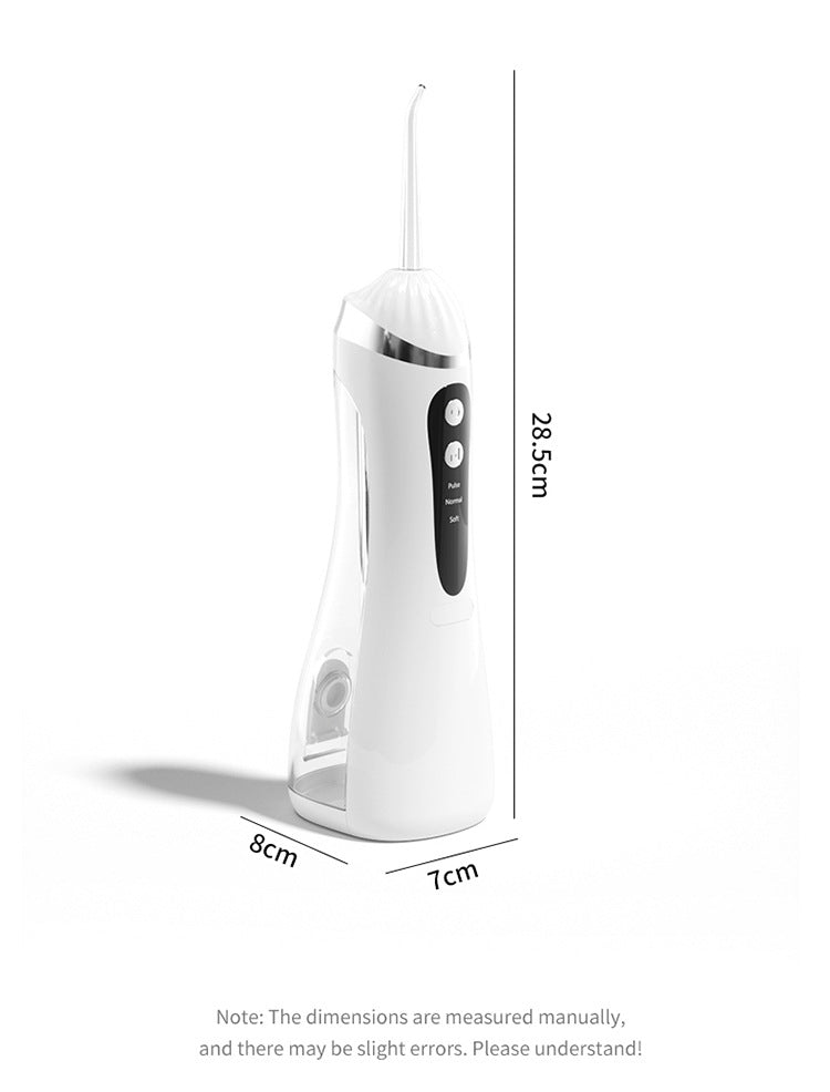 Black Portable Ultrasonic Oral Irrigator with 3 Cleaning Modes Smart Teeth Cleaning Machine