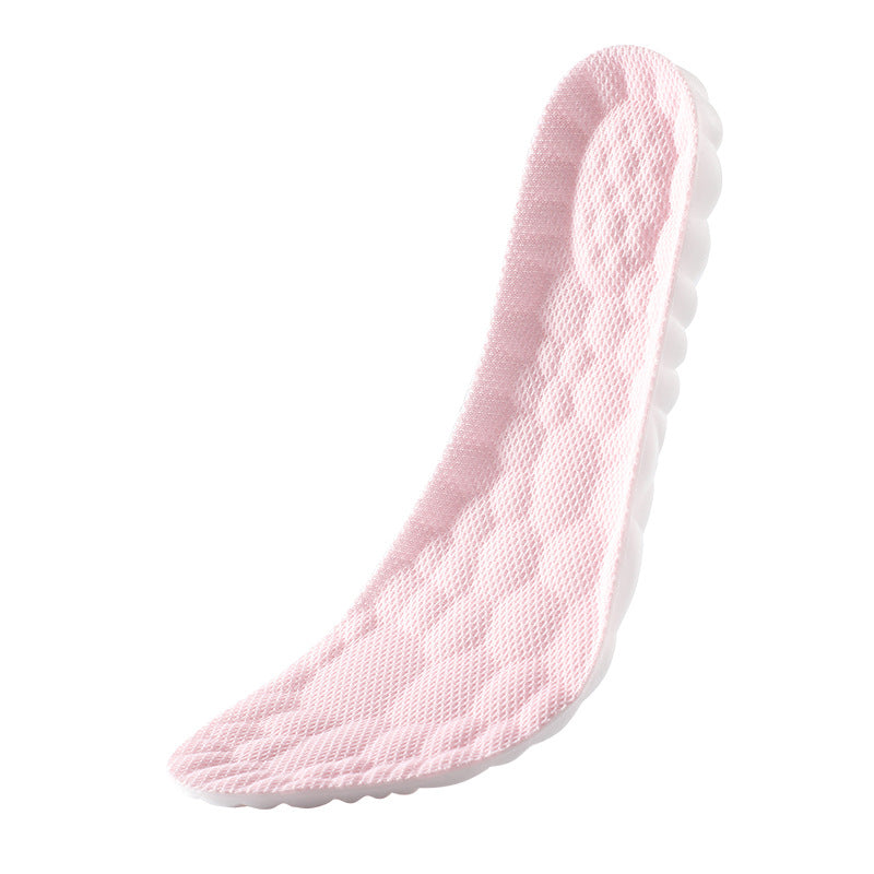 5 pcs Pink 4D Cloud Technology Shoe Inserts - High Rebound, Super Soft, Breathable, Athletic Support (size : 35-36/235mm)