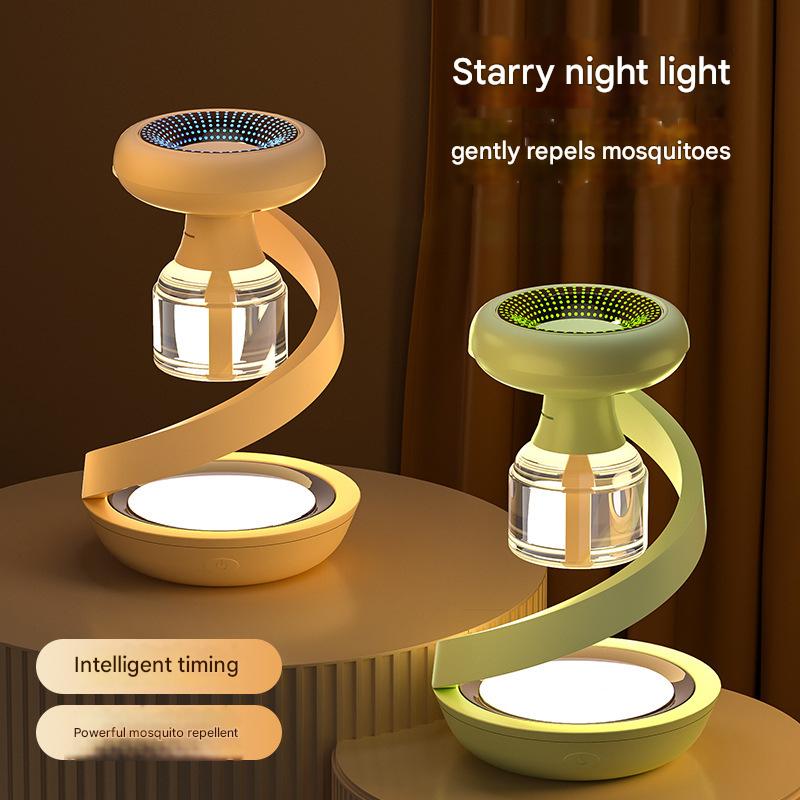 Green 2-in-1 Mosquito Repellent Lamp & Starry Sky Night Light Projector