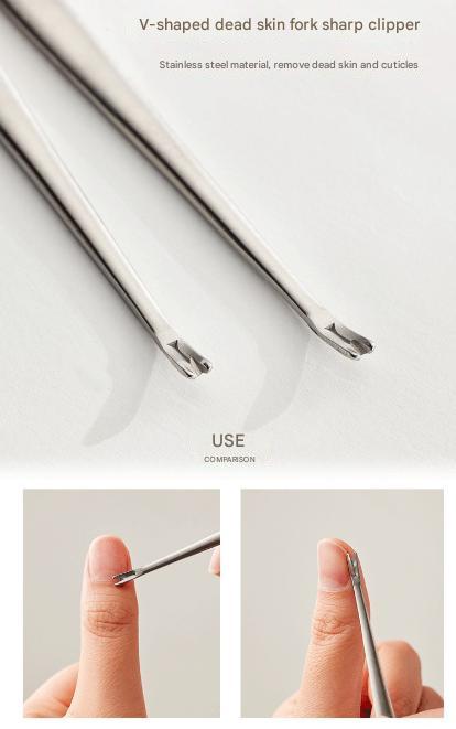 Purple Compact 7-Piece Manicure Set - Stainless Steel Nail Grooming Kit with Stylish Travel Case