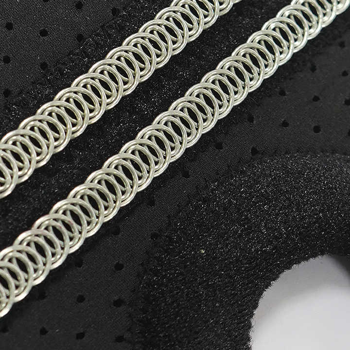 Pink Adjustable Knee Brace Support (Pair) with Dual Spring Stabilizers & Patella Gel Pad - Non-Slip for Sports Running Hiking