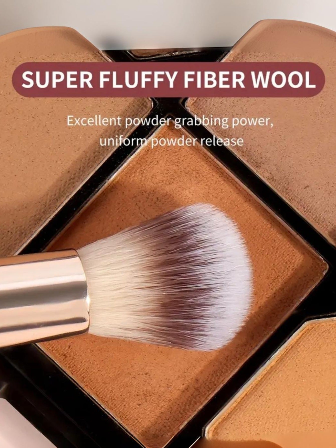 Pink and Glod Versatile 4pc Dual-Ended Makeup Brush Set - Soft Synthetic Bristles for Foundation Blush Contour Concealer