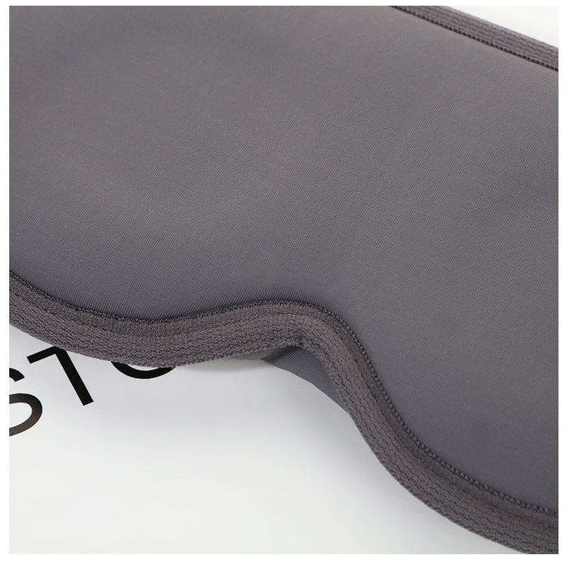 2 Pcs Black 3D Contoured Eye Mask - Total Blackout, Pressure-Free Memory Foam, Skin-Friendly & Breathable for Deep Rest