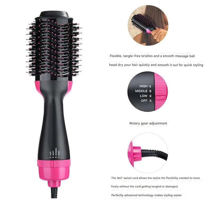 Purple And Grey One-Step Hair Dryer & Volumizer Hot Air Brush - Salon Styler for Drying, Smoothing & Volume