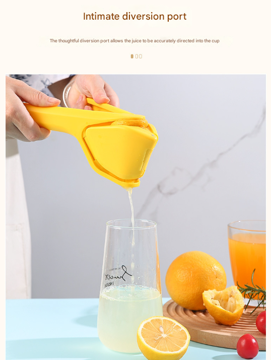 3 Pcs Green Easy-Squeeze Manual Citrus Juicer - Durable Lemon & Orange Squeezer with Pour Spout, Food-Grade PP