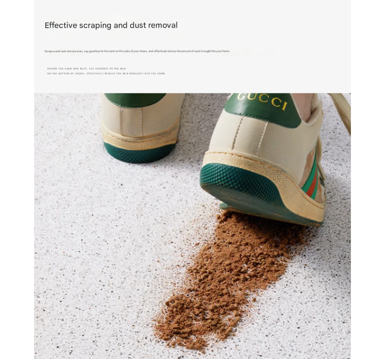 Paradise Partners Set of 2 Cartoon PVC Coil Entrance Mats - Non-Slip Dirt Trapping Door Mats (50x80cm)