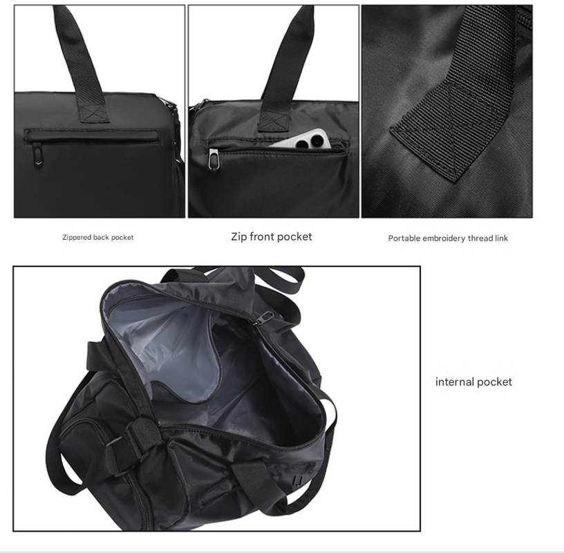 Green Men's Large Capacity Sports Duffel Bag with Wet/Dry Separation Pocket - Travel & Gym Tote