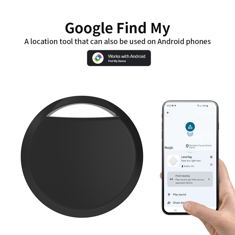Yellow Android Tracker - Google Find My Device Compatible Luggage and Pet Tracker