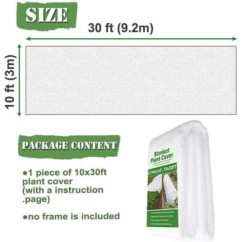 2-Piece Premium Nonwoven Plant Frost Cover - 3x9m
