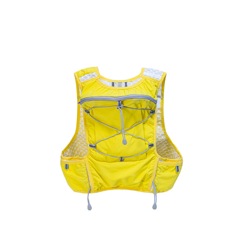 Yellow Hydration Backpack for Trail Running, Marathon, and Cycling