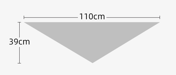 2-Piece Black Elegant Wool Blend Triangle Scarf - Luxurious Knit Shawl for Women (39 x 110cm)