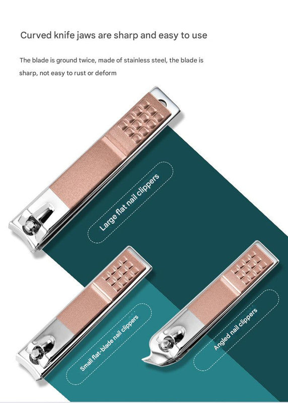 30-Piece Professional Manicure & Pedicure Set,Stainless Steel Grooming Kit(black-red)