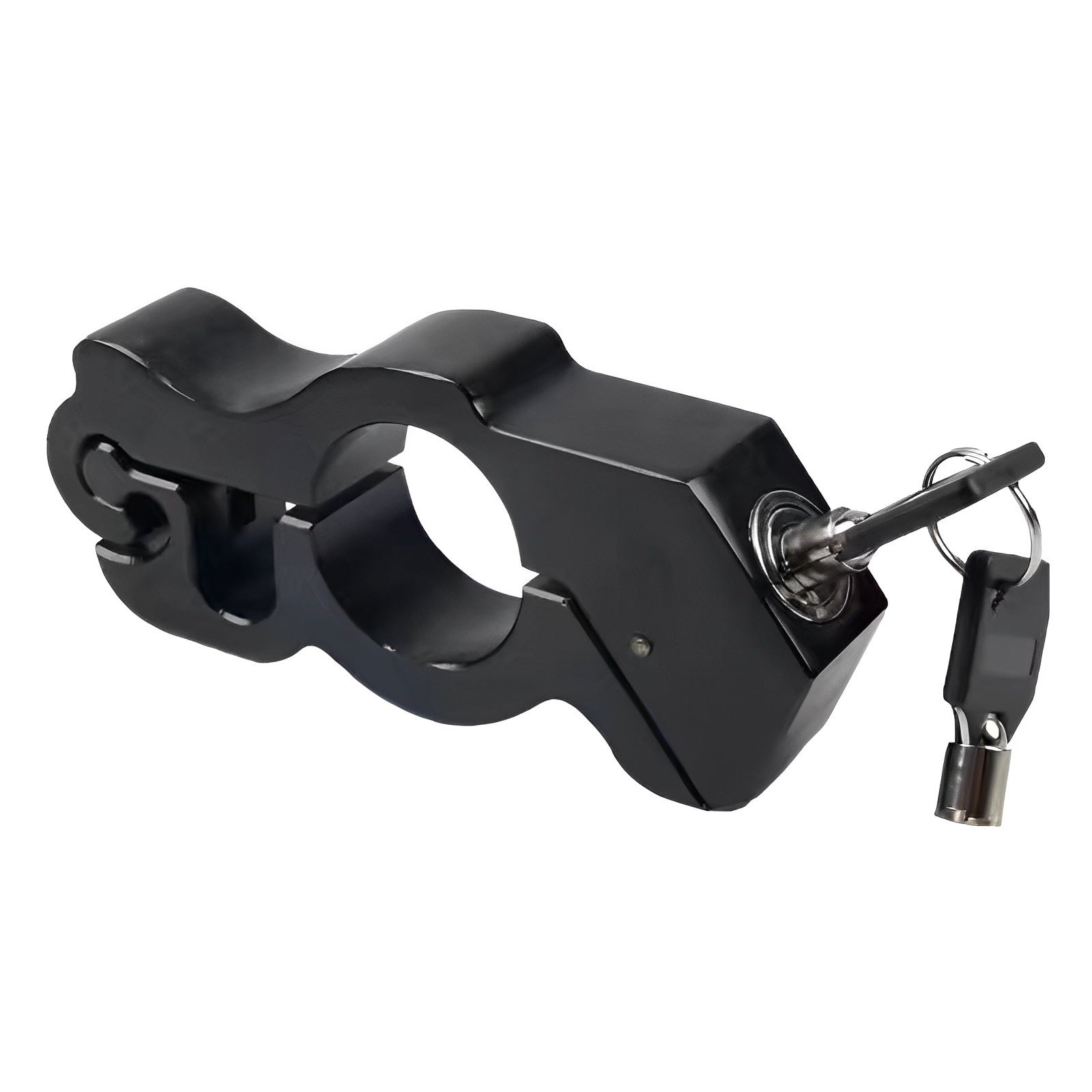 Motorcycle & Scooter Handlebar Grip Lock - Anti-Theft Brake Lever Lock(black)