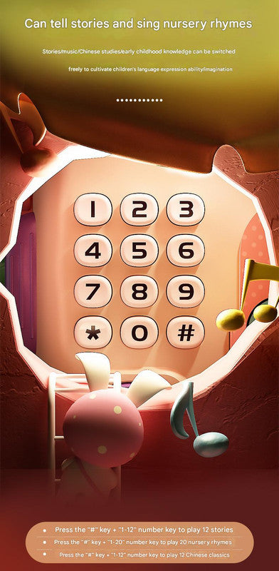 Interactive Kids' Piggy Bank Safe with Music, Stories & Password Lock(Pink)