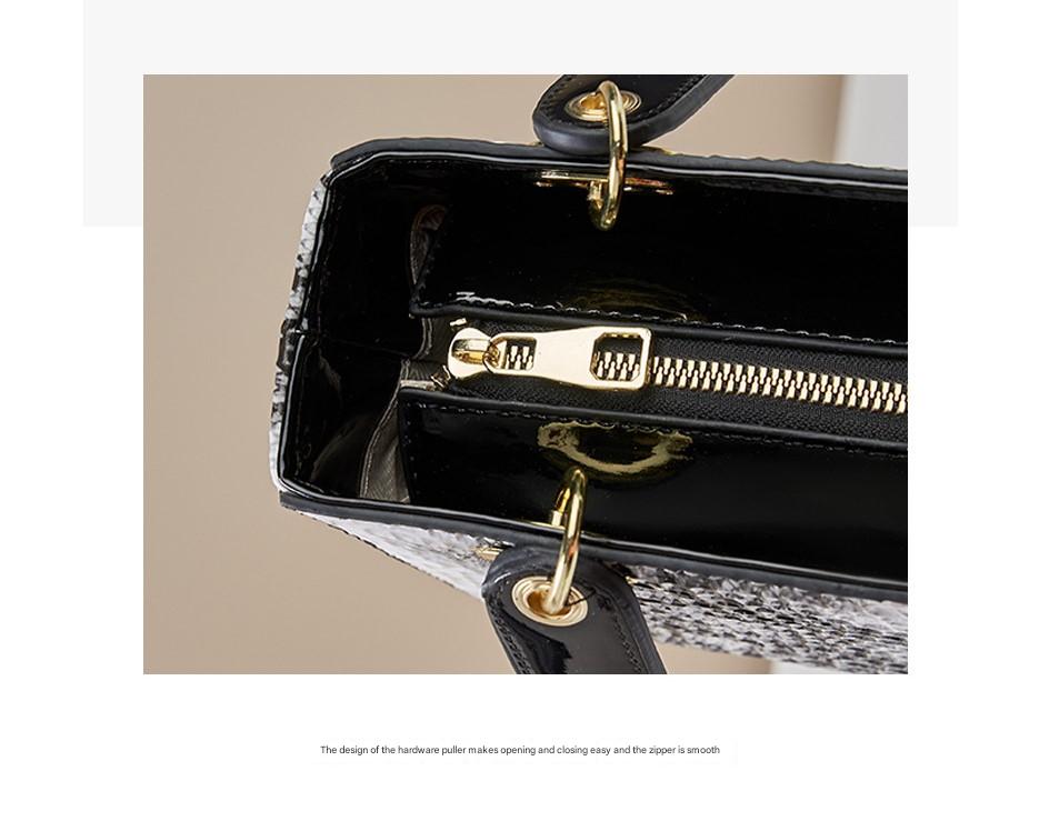Chic Embossed Pattern Top Handle Bag - PU Leather Satchel with Detachable Shoulder Strap(white)