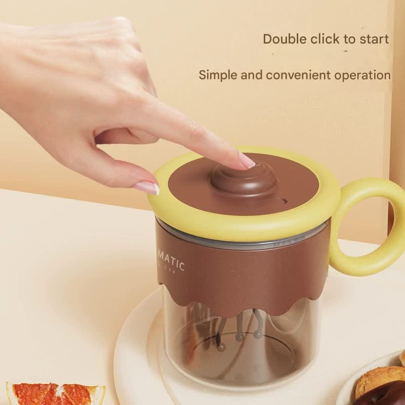 Automatic Self-Stirring Coffee Mug - 400ml, 5000RPM, USB-C Rechargeable with Trident Stirring Rod(blue)