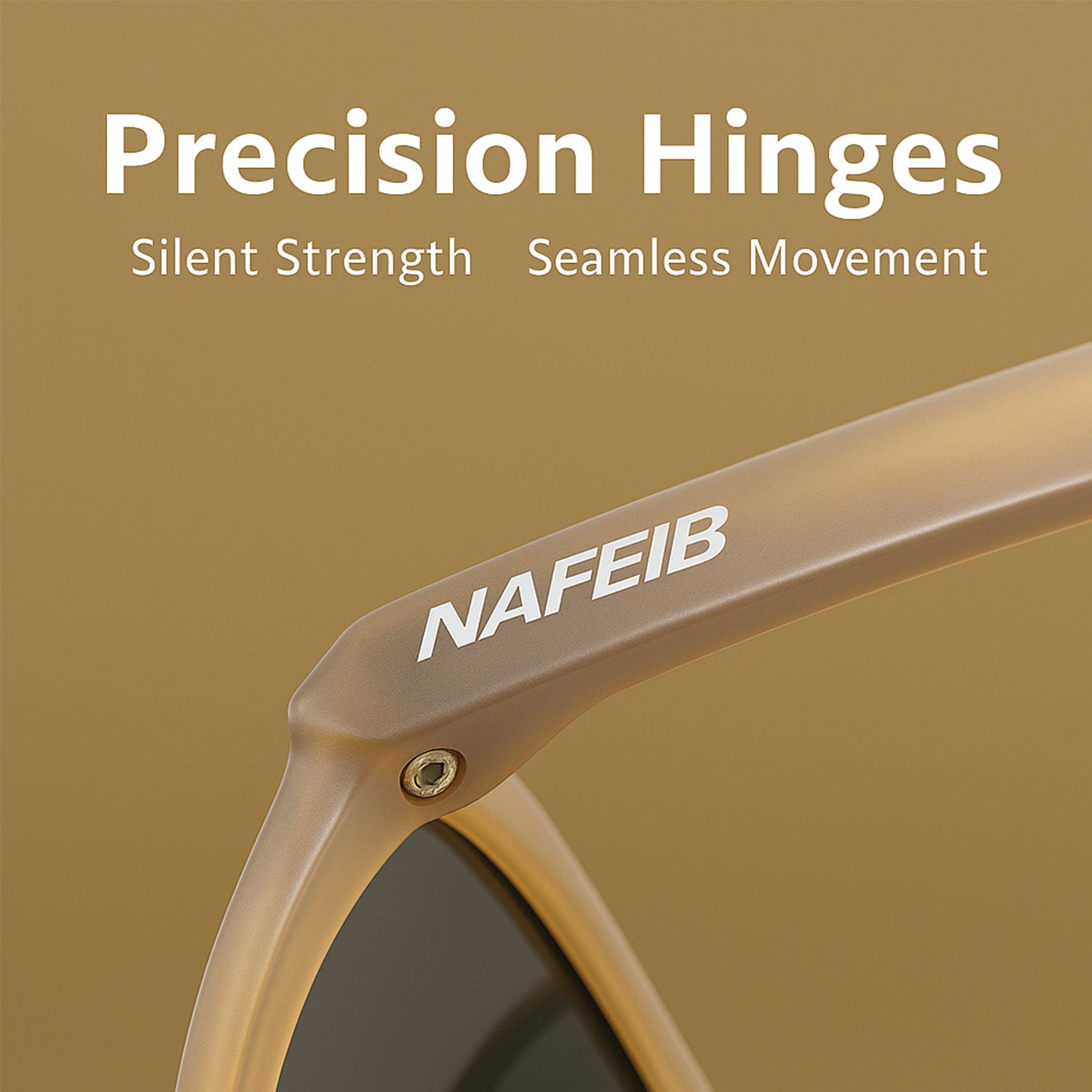 NAFEIB Polarized Sports Sunglasses - Lightweight TR90 Frame, UV400 Protection for Riding & Outdoor Activities(Transparent)