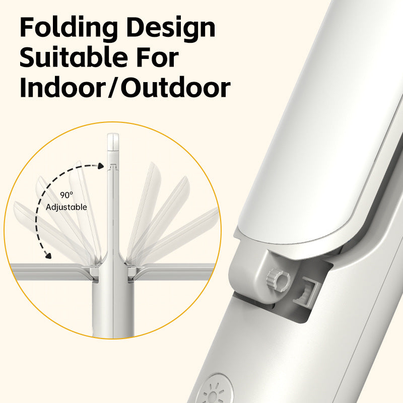 Multi-Function Folding LED Camping Lantern & Flashlight - USB Rechargeable, 3 Light Modes + SOS(Black)