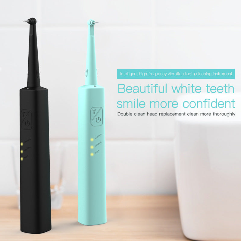 Intelligent High-Frequency Vibration Dental Calculus & Stain Remover(black)