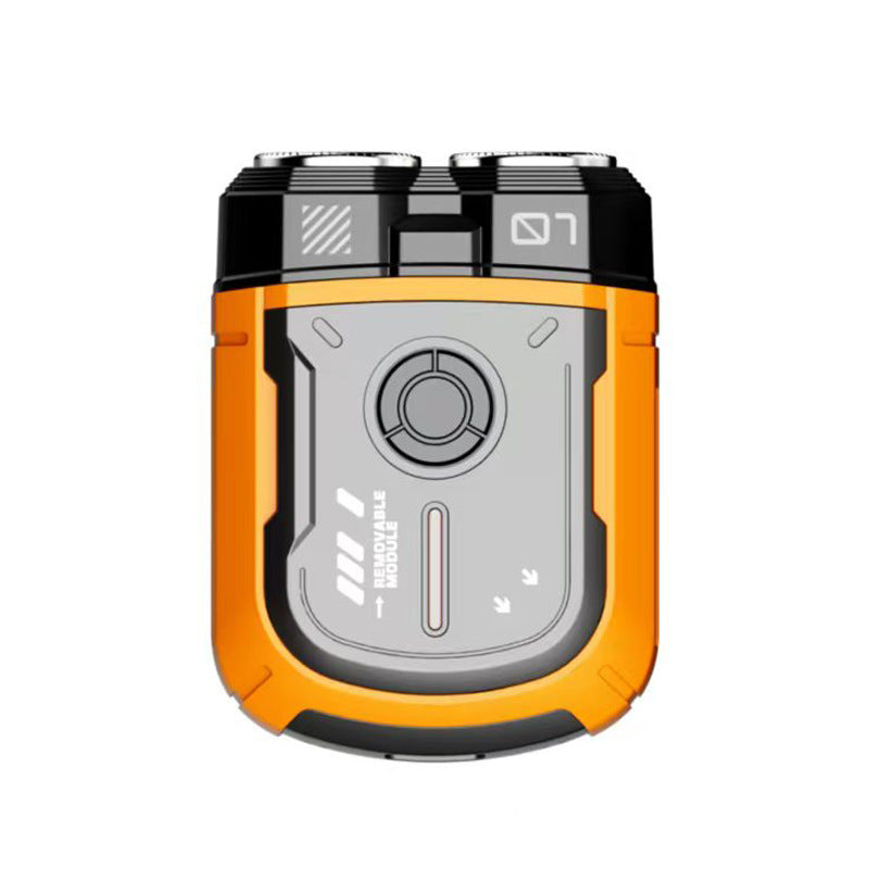 K002 Mini Electric Shaver - 3D Floating Head, IPX7 Waterproof, Type-C Charging, 70 Min Runtime Product Description(Orange)