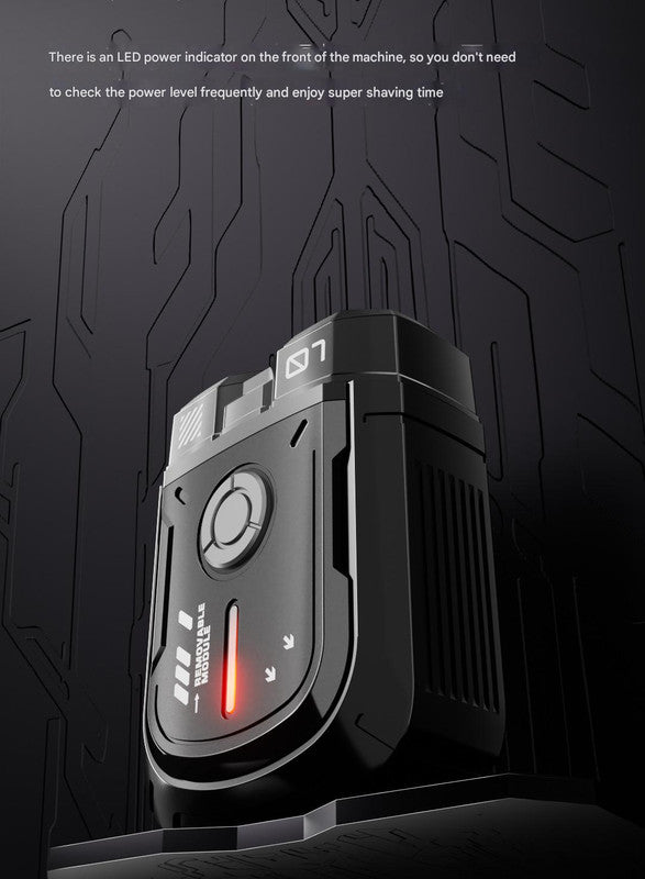 K002 Mini Electric Shaver - 3D Floating Head, IPX7 Waterproof, Type-C Charging, 70 Min Runtime Product Description(Gray)