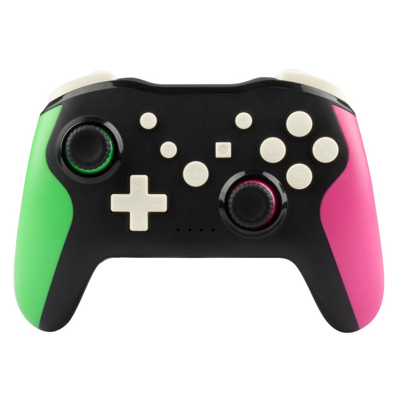 Wireless Bluetooth 4.0 Pro Gaming Controller - Multi-Platform Compatibility, 6-Axis Gyro, Turbo Function(Black and green and purple)