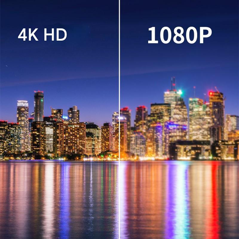 Ultra HD 4K Dual Lens Digital Camera - 44MP, 4X Zoom, 2.4" Screen, Complete with 64GB Card (pink)