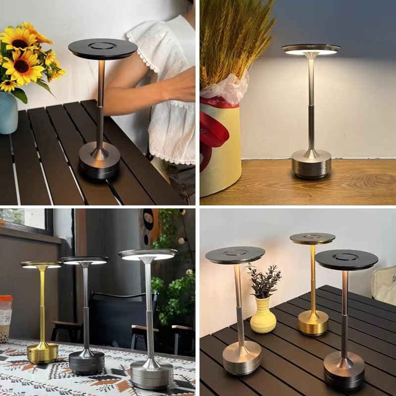 UFO Version LED Desk Lamp - Gunmetal Gray Touch Switch with Dimming and USB Cable